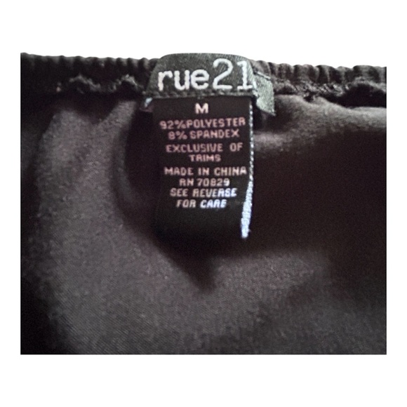 Rue21 Black Mini Skirt‎ Romper Dress Sleeveless V Neck Party - Picture 2 of 4